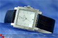 No 538 Dames Horloge uit edelstaal met lerenband en datum - 1 - Thumbnail