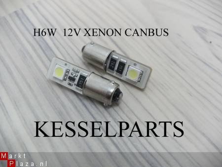 canbus leds xenon w5w h6w superuitstraling led stadslicht - 1