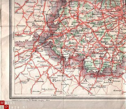 oude landkaart Luxemburg - 1