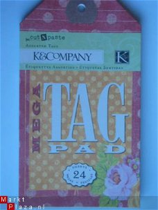 K&Company mega tag pad cut 'n paste