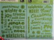 K&Company BW peppermint die-cut glitter word stickers - 1 - Thumbnail