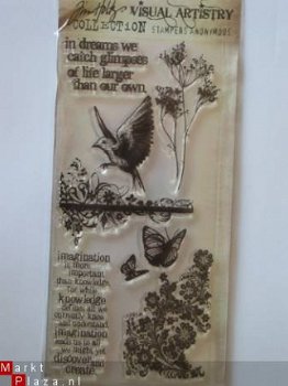 Tim Holtz clear stamp flights of fancy - 1