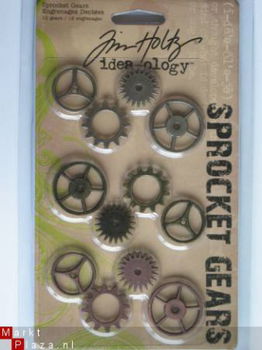 Tim Holtz idea-ology metal sprocket gears - 1