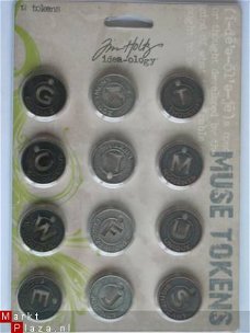 Tim Holtz idea-ology metal muse tokens