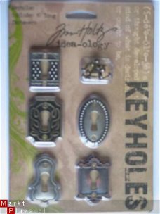 Tim Holtz idea-ology metal key holes