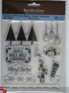 recollections clear stamp merry merry