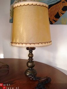 schemerlamp met perkament kap 45 cm hoog retro