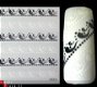 Nagel water Stickers Decals nail art lace 1 KANT zwart wit - 1 - Thumbnail