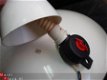 retro Hanglamp wit metaal met oprol mechaniek - 1 - Thumbnail