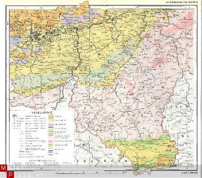 landkaartje Belgie Luxemburg en Namen - 1