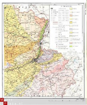 landkaartje Belgie Limburg en Luik - 1