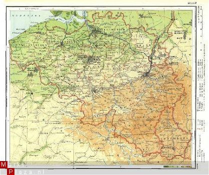 landkaartje Belgie - 1
