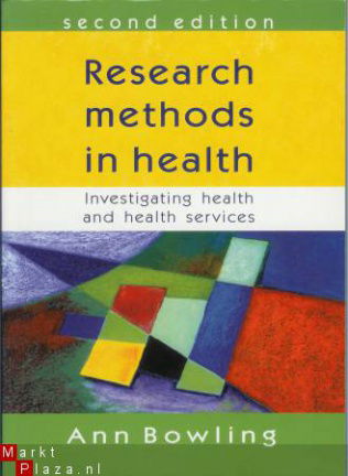 Research methods in health - Ann Bowling - nr. 1