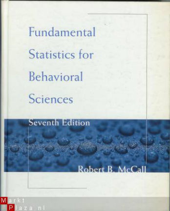 Fundamental statistics for behavioral sciences - McCall - nr. 1