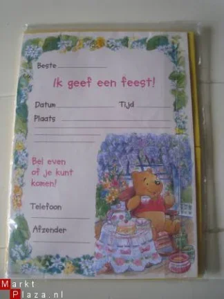 Uitnodigingen Winnie the Pooh afbeelding - nr. 1