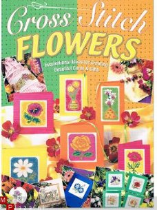 Boek Cross stitch flowers