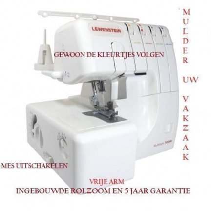 NIEUWSTE LEWENSTEIN OVERLOCKMACHINE DE 700DE ACTIE - Afbeelding 3