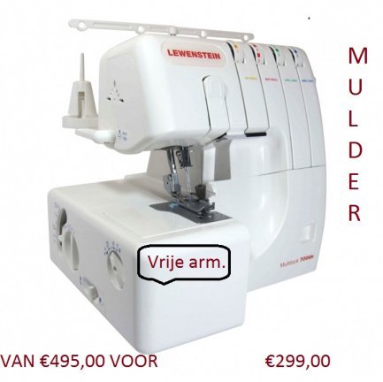 NIEUWSTE LEWENSTEIN OVERLOCKMACHINE DE 700DE ACTIE - Afbeelding 7