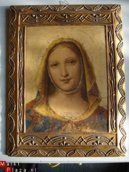 Afbeelding Maria gemaakt op houten ondergrond formaat 32x24 - 1