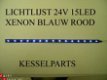 lichtlijst 15 leds 24v zelfklevend xenon rood blauw 24 v led - 1 - Thumbnail