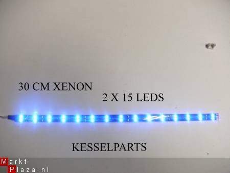 lichtlijst 15 leds 24v zelfklevend xenon rood blauw 24 v led - 1