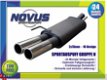 Novus Sport Uitlaat Ford Mondeo 2x76mm Rond - 1 - Thumbnail