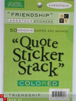 DCWV colored quote stack friends - 1