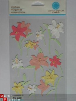 Martha Stewart large pink-yellow-white lily - 1