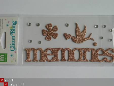 making memories glitter bling title memories - 1