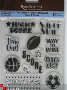 recollections clear stamp you 're a winner - 1