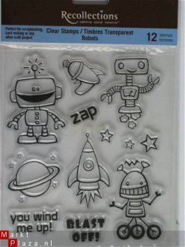 recollections clear stamp robots - 1