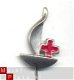 rode kruis scheepje speldje (M_020) - 1 - Thumbnail