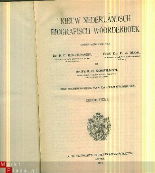 Molhuysen, Blok, Kossmann; Nieuw Nederlandsch Biografisch - 1