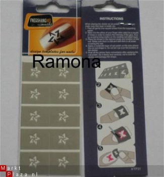 Sjablonen from 4 nagel stickers nail art tips sticker - 1