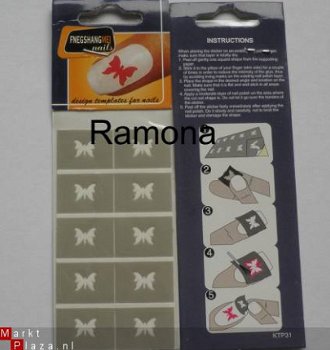 Sjablonen from 3 nagel stickers nail art tips sticker - 1