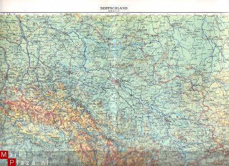 oud landkaartje Duitsland Sleeswijk - 1