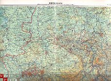 oud landkaartje Duitsland Nordrhein Westfalen