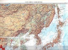 oud landkaartje Azie zuidoost