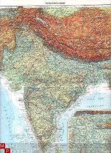 oud landkaartje India