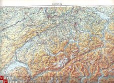 oud landkaartje Zwitserland
