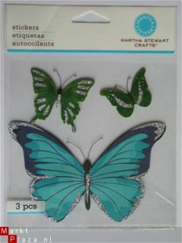 martha stewart blue & green butterfly - 1