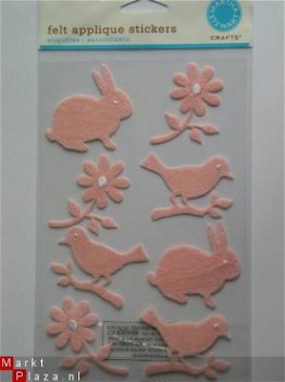 martha stewart pink felt applique - 1