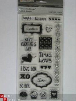 the paper company clear stamp hugs&kissses - 1