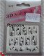 3D Nagel stickers mv26 tribal Zwart Wit nail art - 1 - Thumbnail