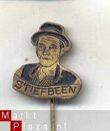 stiefbeen zwart speldje (T_060)