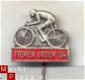 tiemen groen'64 rood fiets speldje (T_096) - 1 - Thumbnail