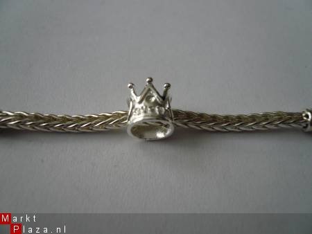 zilveren (925) Pandora-style kroontje - 1