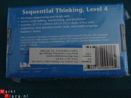 LDA Language Cards, Sequential Thinking, Level 4 - 1
