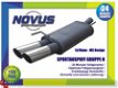 Novus Sportuitlaat Golf 6 met eindstuk 2x76mm M-Design - 1 - Thumbnail