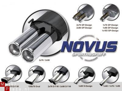 Novus Sport uitlaten Golf 4 2x76mm DTM Design - 1